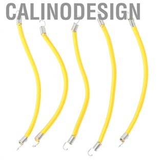 Calinodesign 5pcs Elastic Luggage Roof Rack Rope Accessory Fit for SCX10 1/10 RC Car Model Yellow