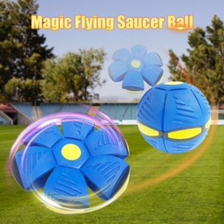 ของเล่นลูกบอล UFO Magic Ball Viral Flying Saucer มีไฟ LED สําหรับเด็กผู้ชาย และเด็กผู้หญิง