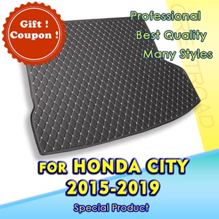 พรมปูพื้นรถยนต์ สําหรับ Honda City 2015 2016 2017 2018 2019