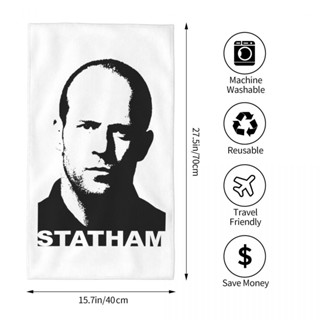 Jason Statham ผ้าขนหนู ทรงสี่เหลี่ยม ดูดซับน้ํา 70x40 ซม. สําหรับเล่นกีฬา ฟิตเนส โยคะ กลางแจ้ง