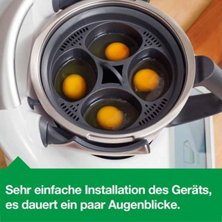 4-Egg Egg Poacher Insert, Non-Stick Egg Poacher Accessory for Thermomix TM5 TM6