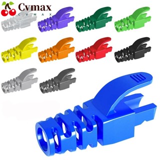 Cvmax RJ45 ฝาครอบป้องกันสายเคเบิลอีเธอร์เน็ต CAT5E 6 คุณภาพสูง ทนทาน