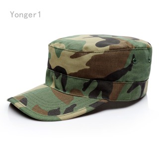 Yonger หมวกแก๊ป กันแดด ปรับขนาดได้ สไตล์ทหาร สําหรับผู้ชาย