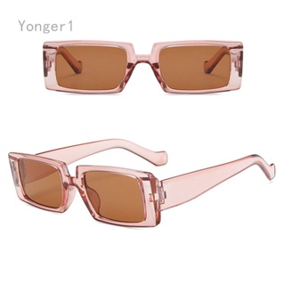 Yonger แว่นตากันแดด UV400 ทรงสี่เหลี่ยม สไตล์วินเทจ คลาสสิก หรูหรา แฟชั่นสําหรับผู้ชาย ผู้หญิง