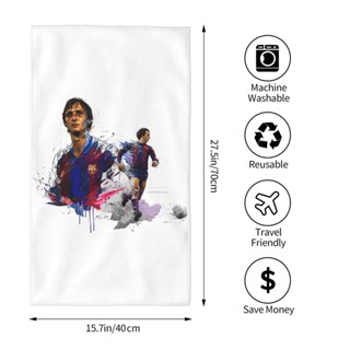 Cruyff and CRUIJFF ผ้าขนหนู ทรงสี่เหลี่ยม ลายโลโก้ ดูดซับน้ํา ขนาด 70x40 ซม. สําหรับเล่นกีฬา โยคะ วิ่ง ฟิตเนส กลางแจ้ง