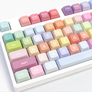 Candy Keycap ชุดปุ่มกดคีย์บอร์ด XDA Profile 133 คีย์ รองรับ 61 64 68 78 84 87 96 980 108