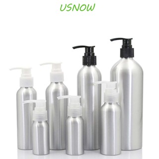 Usnow ขวดอลูมิเนียม เติมได้ ขนาด 30 มล. 50 มล. 100 มล. 120 มล. 150 มล. 250 มล. สําหรับใส่โลชั่น เครื่องสําอาง แชมพู แชมพู ผม ร้านทําผม