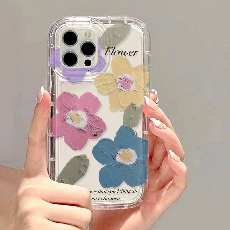 สำหรับ for iPhone 16 11 13 14 15 12 Pro Max 6 7 8 Plus X XR XS MAX SE เคสนิ่มใสถุงลมนิรภัยกันกระแทกการ์ตูนน่ารัก