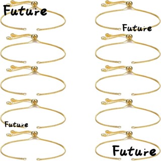 Future สายโซ่ทองแดง ยาว 12 ซม. ปรับได้ สําหรับทําเครื่องประดับ สร้อยข้อมือ DIY