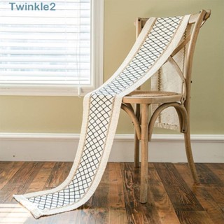 Twinkle ผ้าปูโต๊ะรับประทานอาหาร ผ้าลินิน ผ้าฝ้าย 12x72 นิ้ว สไตล์ชนบท มินิมอล สําหรับตกแต่งบ้านฟาร์ม