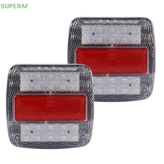 Superaf ไฟท้าย LED 20 ดวง กันน้ํา สําหรับติดท้ายรถบรรทุก รถพ่วง 1 ชิ้น