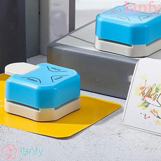 Lanfy ที่เจาะรูกระดาษ ทรงกลม DIY สําหรับตกแต่งมุมการ์ด สมุดภาพ