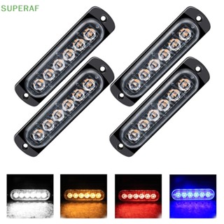 Superaf ไฟกระพริบเตือนฉุกเฉิน Led 6 ดวง สําหรับติดรถยนต์