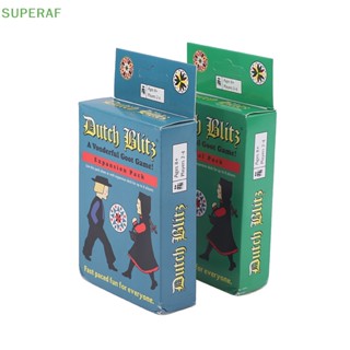 Superaf ชุดการ์ดเกม Dutch Blitz Original And Expansion สําหรับครอบครัว