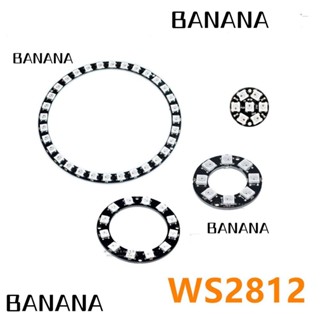 Banana1 WS2812 5050 แหวนไฟไดรเวอร์ LED ทรงกลม เต็มสี