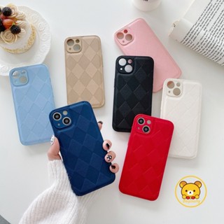 เคสโทรศัพท์มือถือหนังนิ่ม ปิดด้านหลัง ลายตาราง เรียบง่าย สีพื้น สําหรับ Huawei Nova 8 Pro 7 Pro Mate 50E 50 Pro 40 Pro