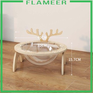 [Flameer] ที่นอนไม้ แคปซูลอวกาศ ถอดออกได้ ทําความสะอาดง่าย ทนทาน สําหรับสัตว์เลี้ยง แมว