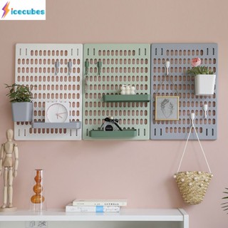 Pegboard Abs Wall Decor ชั้นวางของโต๊ะอุปกรณ์เสริม Diy จัดเก็บ Pegboard 30x42 ซม. Pegboard ICECUBES