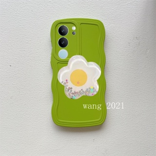 ใหม่ เคสโทรศัพท์มือถือนิ่ม ปิดด้านหลัง ลายดอกไม้อุกกาบาต สีพื้น เรียบง่าย สําหรับ VIVO V29 5G VIVO V29e V29 Pro 5G 2023 VIVOV29 5G