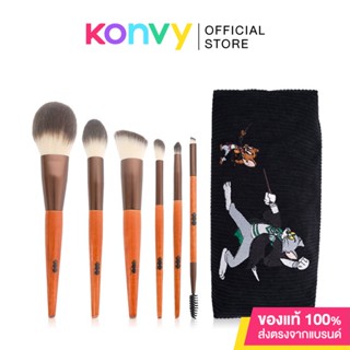 ARCHITA Tom And Jerry &amp; Harry Potter Mash Up Brush Set With Bag เซทแปรงแต่งหน้า 6 ด้าม 7 หัว.