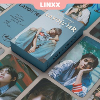 Linxx โปสการ์ดโฮโลแกรม อัลบั้ม BTS V Layover Kpop 55 ชิ้น