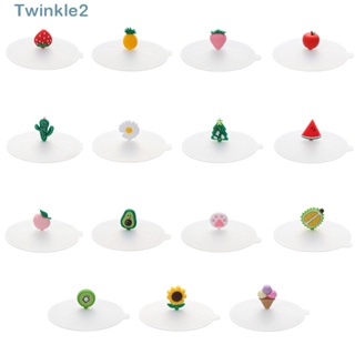 Twinkle ฝาครอบแก้วกาแฟ ชา ซิลิโคน น่ารัก ใช้ซ้ําได้ กันฝุ่น