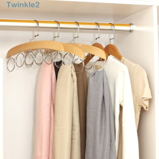 Twinkle ไม้แขวนผ้าพันคอ 6 ห่วง อเนกประสงค์ สําหรับตู้เสื้อผ้า