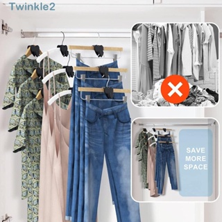 Twinkle ตะขอแขวนเสื้อผ้า รูปหัวใจ หลายชั้น ประหยัดพื้นที่ สําหรับบ้าน