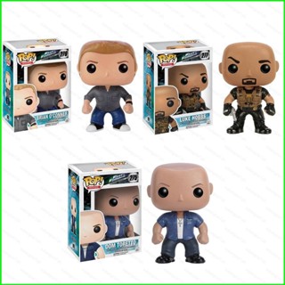 โมเดลฟิกเกอร์ อนิเมะ FUNKO POP Fast and Furious Action Figure Dominic Toretto Brian OConner Hobbs ของเล่นสําหรับเด็ก