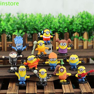 Instore โมเดลฟิกเกอร์ PVC รูปการ์ตูนมินเนี่ยน Despicable Me สําหรับตกแต่งบ้าน