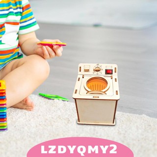 [Lzdyqmy2] ชุดเครื่องซักผ้าไม้ DIY ของเล่นเสริมพัฒนาการ สําหรับเด็ก วัยรุ่น