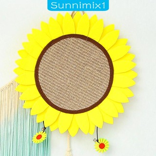 [Sunnimix1] แผ่นไม้ขัดเล็บ รูปดอกไม้ สําหรับแมว