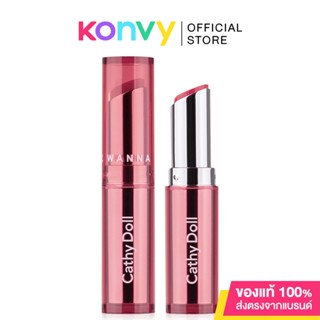 Cathy Doll Wanna Shine Lipstick 3g เคที่ ดอลล์ ลิปสติกเนื้อวาว สัมผัสชุ่มชื้น.