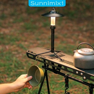 [Sunnimix1] ขาตั้งโคมไฟ พร้อมขาตั้งกล้อง ทนทาน สําหรับตั้งแคมป์ บาร์บีคิว ประชุม