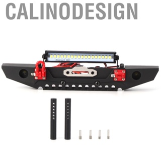 Calinodesign RC Front Bumper  Anticollision High‑quality Metal 1:10 Scale  Crawler Car with Spolights Upgrade Spare Parts Fit for TRX4 Axial SCX10 90046 1/10 Toy