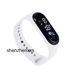 M8 นาฬิกาข้อมือดิจิทัลอิเล็กทรอนิกส์ Led พลาสติก กันน้ํา ควบคุมสัมผัส สําหรับเด็กผู้ชาย และเด็กผู้หญิง นาฬิกาข้อมือดิจิทัล LED กันน้ํา