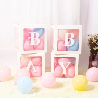☀️โค้ดส่งฟรี ☀️ กล่องลูกโป่งใส รูปตัวอักษร ลูกโป่ง Happy Birthday DIY สําหรับตกแต่งบ้าน งานแต่งงาน ปาร์ตี้วันเกิด