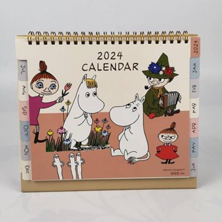 Hong Kong Moomin Valley Mothn-to-view Table Planning 2024 Stand Desk Calendar