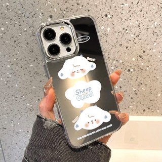 หุ้นไทย 💥เคสกระจกแต่งหน้าสำหรับ for iPhone 11 14 15 Pro Max 15 13 12 Pro Max 14 Pro 15 Plus ฝาครอบโทรศัพท์ลายการ์ตูน