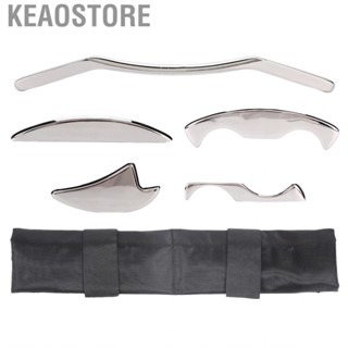 Keaostore 5pcs Stainless Steel Gua Sha   Tool Muscle  Relief ZMN