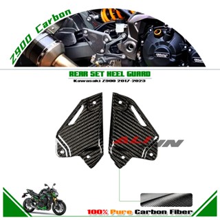 ฝาครอบที่พักเท้า คาร์บอนไฟเบอร์ สําหรับรถจักรยานยนต์ KAWASAKI Z900 2017-2023 2021 2022