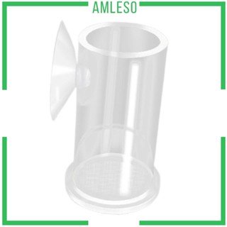 [Amleso] ถ้วยให้อาหารปลา แบบอะคริลิค พร้อมตาข่ายกรอง