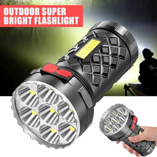 New Outdoor Portable Super Bright Flashlight Powerful 7 Led Light Rechargeable