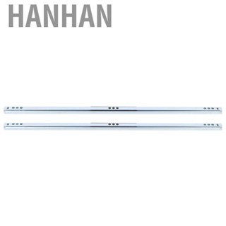 Hanhan 2Pcs/Set 450x17mm Drawer Steel Ball Slide Rail Hardware Accessory For US