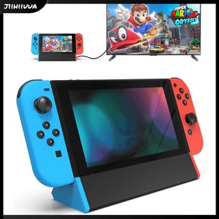 Jl- แท่นวางทีวี แบบพกพา สําหรับ Nintendo switch switch Oled พร้อมอะแดปเตอร์ 4k Hdmi พอร์ต type C พอร์ต usb