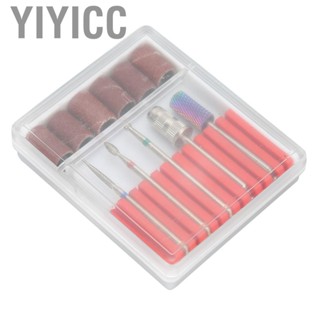 Yiyicc Nail Drill Bits Kit  Tungsten Alloy Head 7pcs Grinding for Manicure Drills Machine Polishing Tool