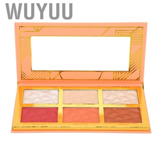 Wuyuu Palette  6 Color Contour for Beautiful Long-Lasting Pigment Light Brighten the Complexion Outline Facial Contours