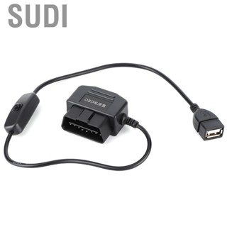 Sudi 18.7in 16Pin OBD2 USB Power Charging Cable Connector  Adapter for Car  DVR Driving Recorder  Line