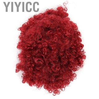 Yiyicc Wavy Wig  Heat Resistant Replacement Curly Wigs Women Girl s Charming Synthetic Burgundy for Party Cosplay