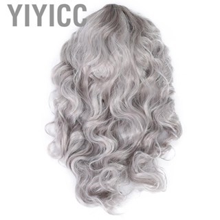 Yiyicc Natural Hair Long Wigs Wy Silver Gray Pay Cosplay Salons